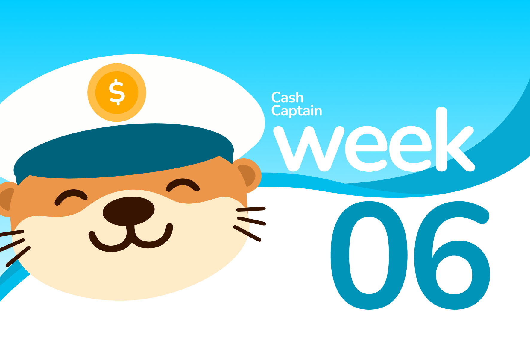 Cash Captain Week 06 changelog cover with mascot