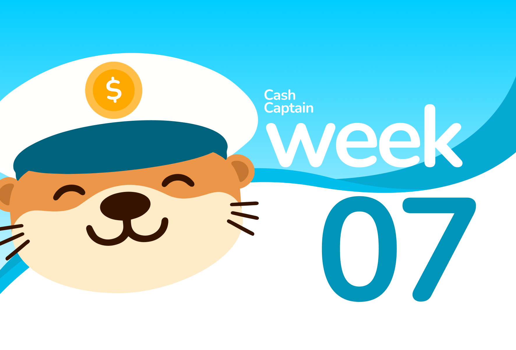 Cash Captain Week 07 changelog cover with mascot